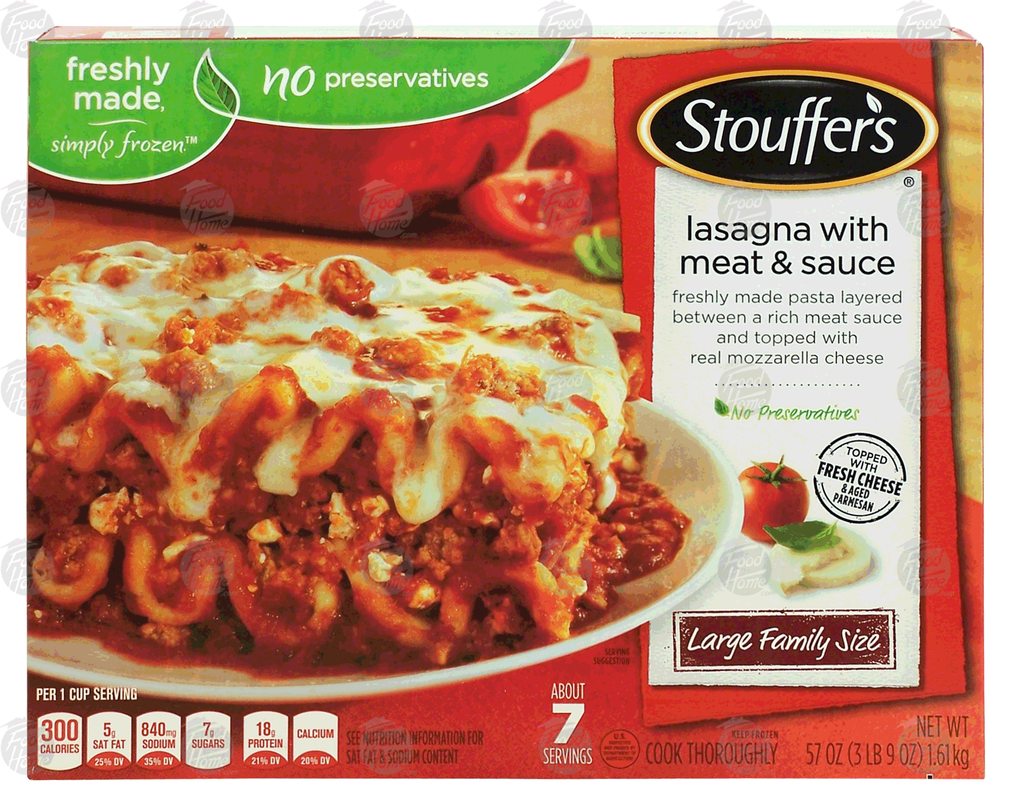 Stouffer's Large Family Size lasagna with meat & sauce Full-Size Picture